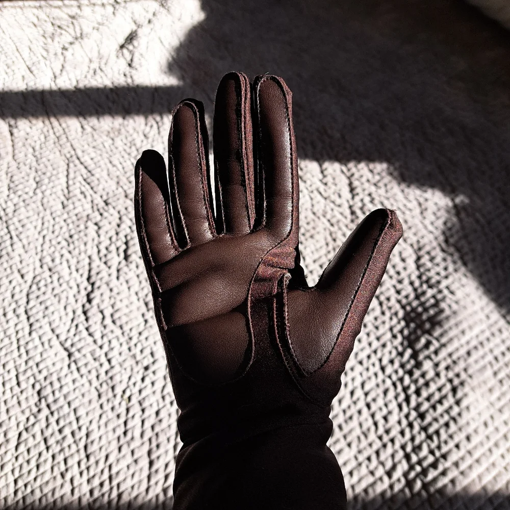Thinsulate Vintage Style Chic Brown Winter Gloves Size OS